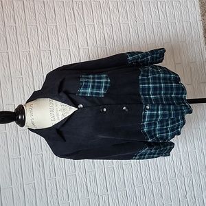 Colorblock Button Up